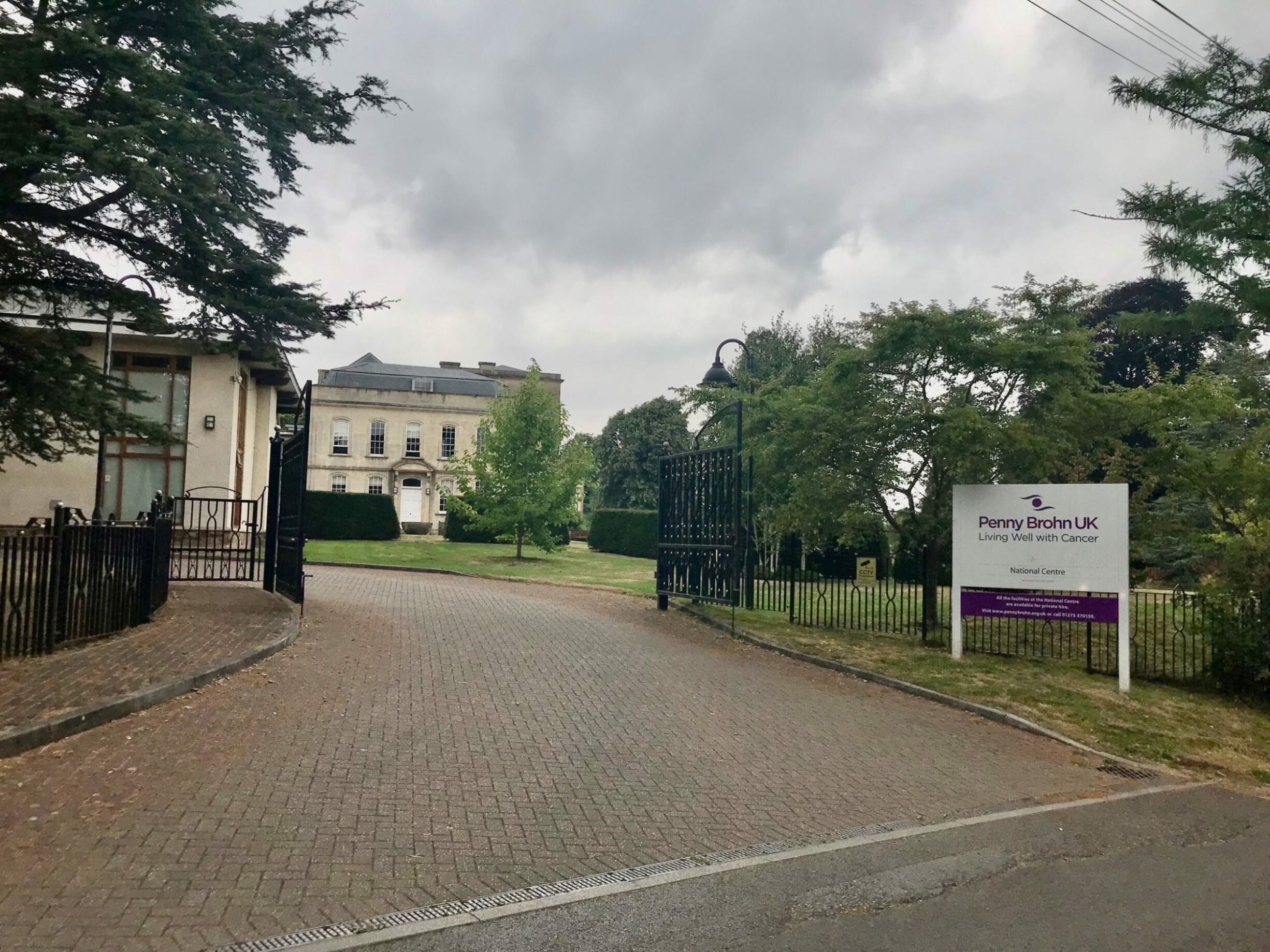 Image showing the main gates at the entrance to Penny Brohn cancer Centre