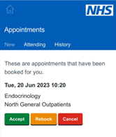 This image is a screenshot of a mobile application interface, from the NHS Somerset Foundation Trust. Dominated by a combination of blue and white colours, the interface contains several text elements, including "Welcome", "Referrals", "Appointments", "Letters", and "Messages". The layout suggests a well-structured and organized design, making it user-friendly for easy navigation. The text appears in a clear, readable font, and the background alternates between blue and white, creating a pleasant contrast. The text within the interface appears to be of a standard, and is presented in a clean, simple font likely Arial or Calibri. The image overall gives the impression of a professional healthcare application, designed with user experience in mind. The image overall gives the impression of a professional healthcare application, designed with user experience in mind. Additional Captions: A blue background with white text. 